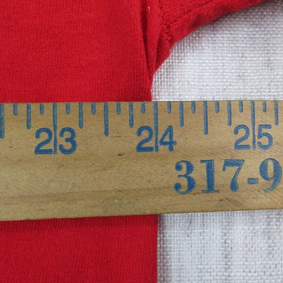 Billabong Shirt Mens 2XL Red Long Sleeve Spellout Logo Crew Neck Pullover Tee - Picture 9 of 11